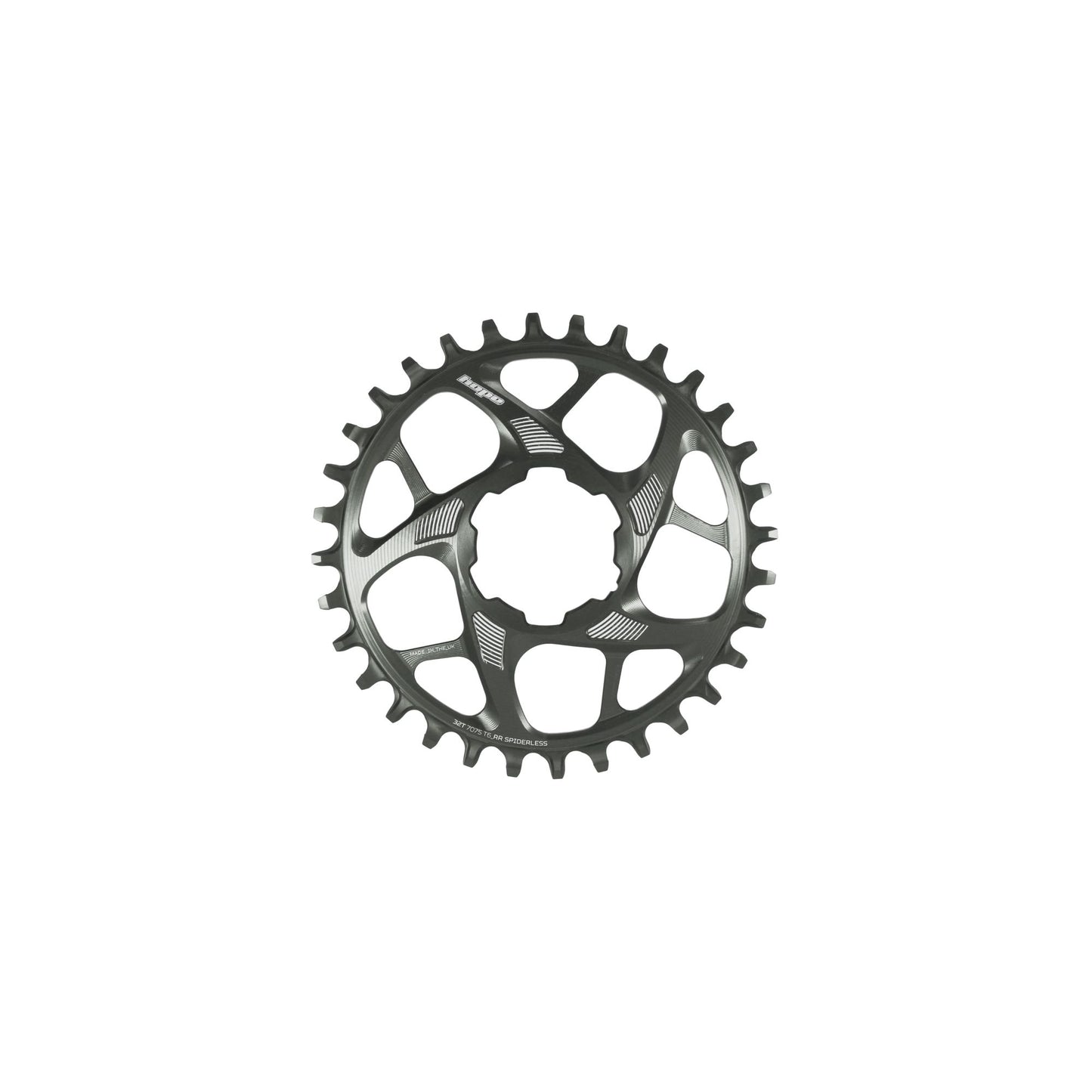 Hope Chainring Spiderless 32T R22 Smoke