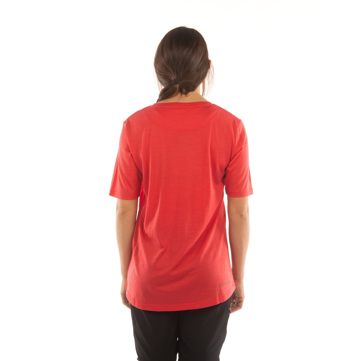 Chromag Apparel T-Shirt Merino Womens Roam Hibiscus