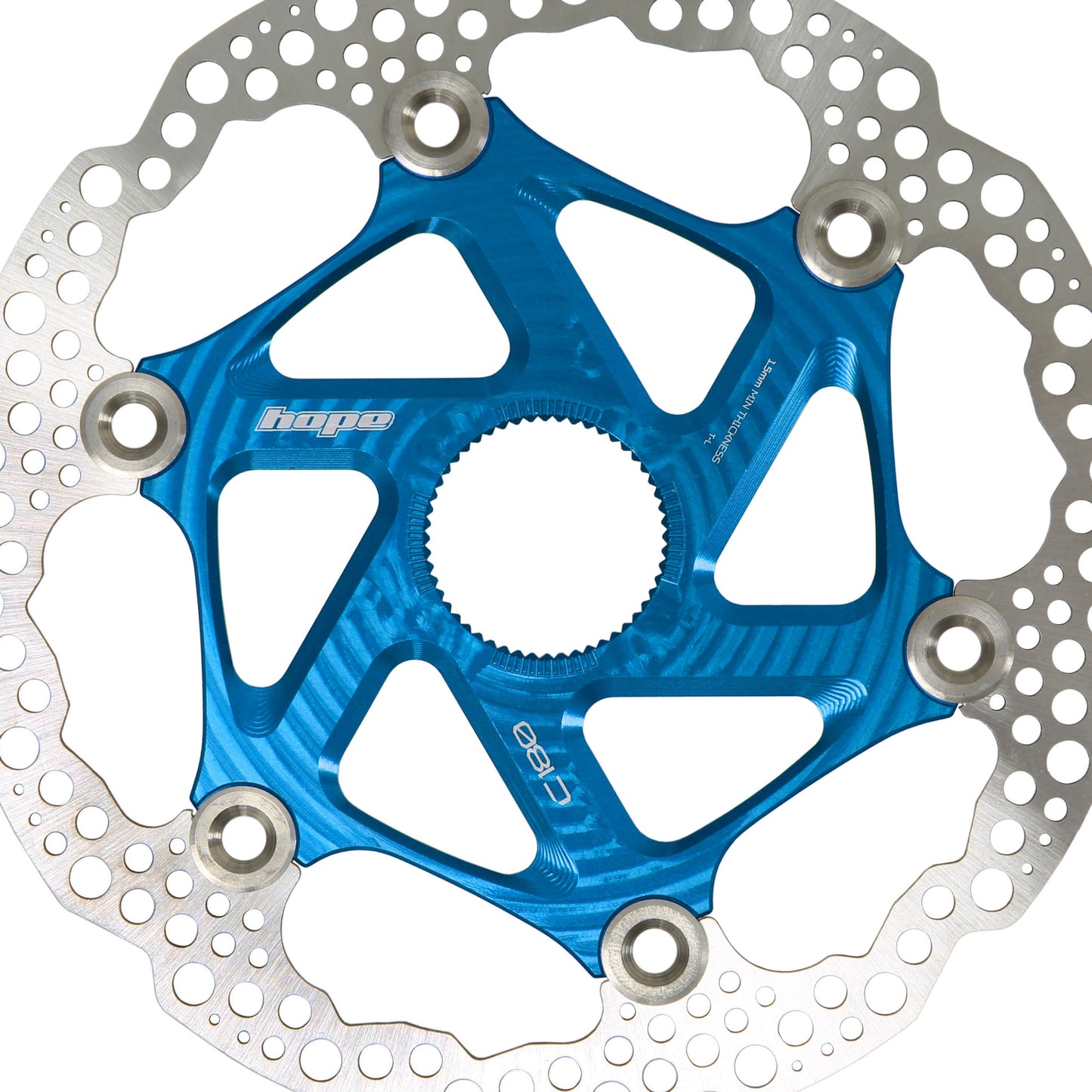HOPE PART FREIN VTT CENTER LOCK DISQUE 180MM BLEU