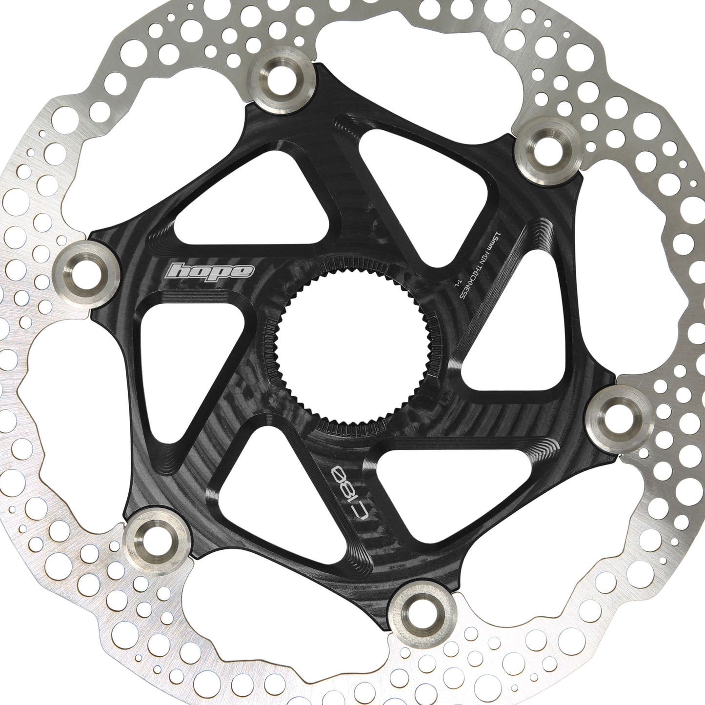 HOPE PART BRAKE MTB CENTRE LOCK DISC 180MM BLACK