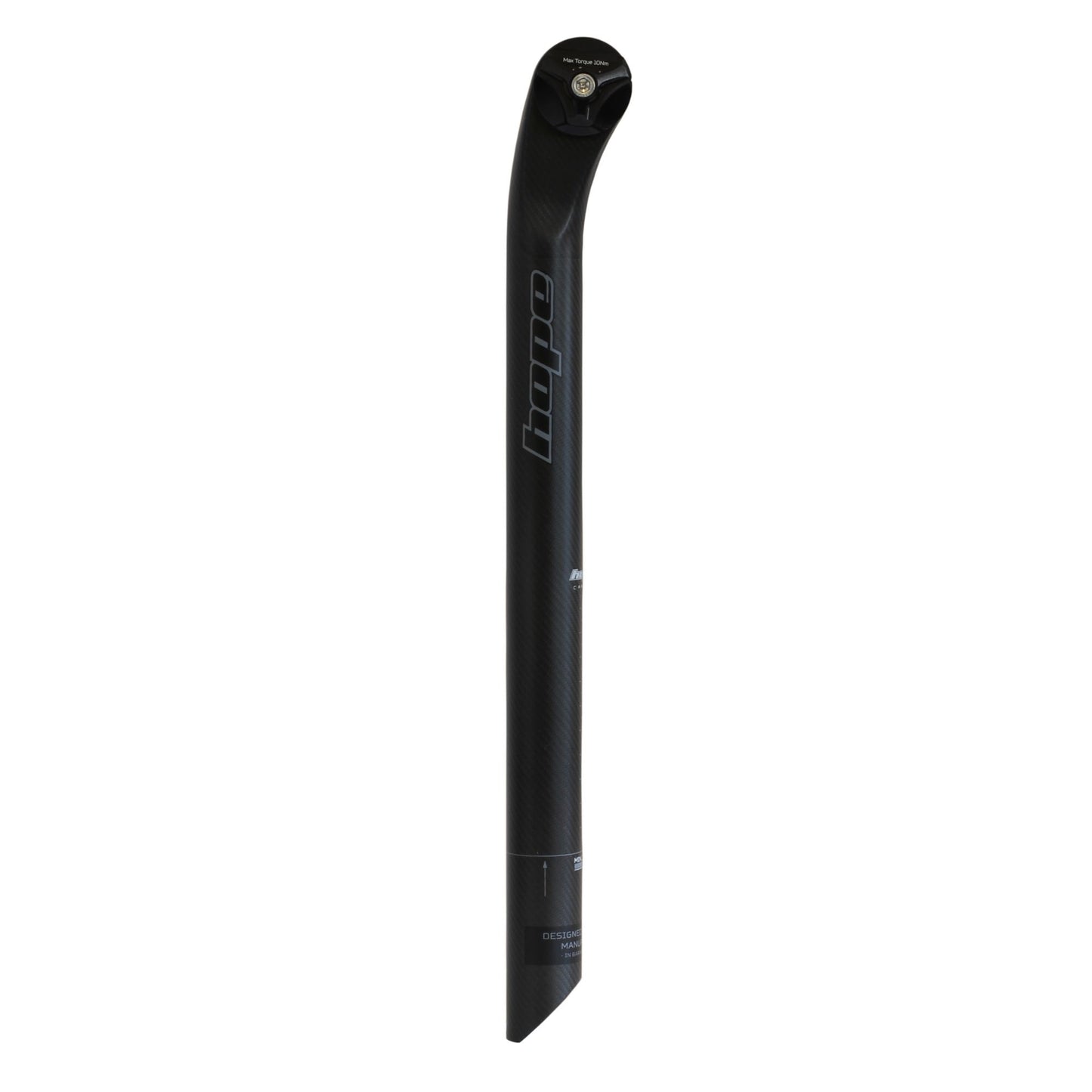 HOPE SEAT POST CARBON 30.9 X 400MM CIRCULAR RAILS BLACK