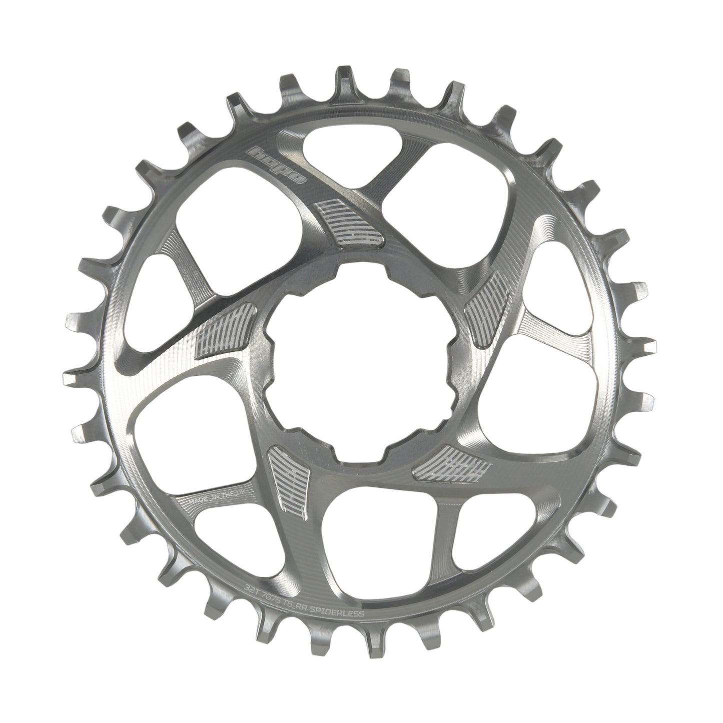 HOPE CHAIN RING SPIDERLESS 30T R22 SILVER