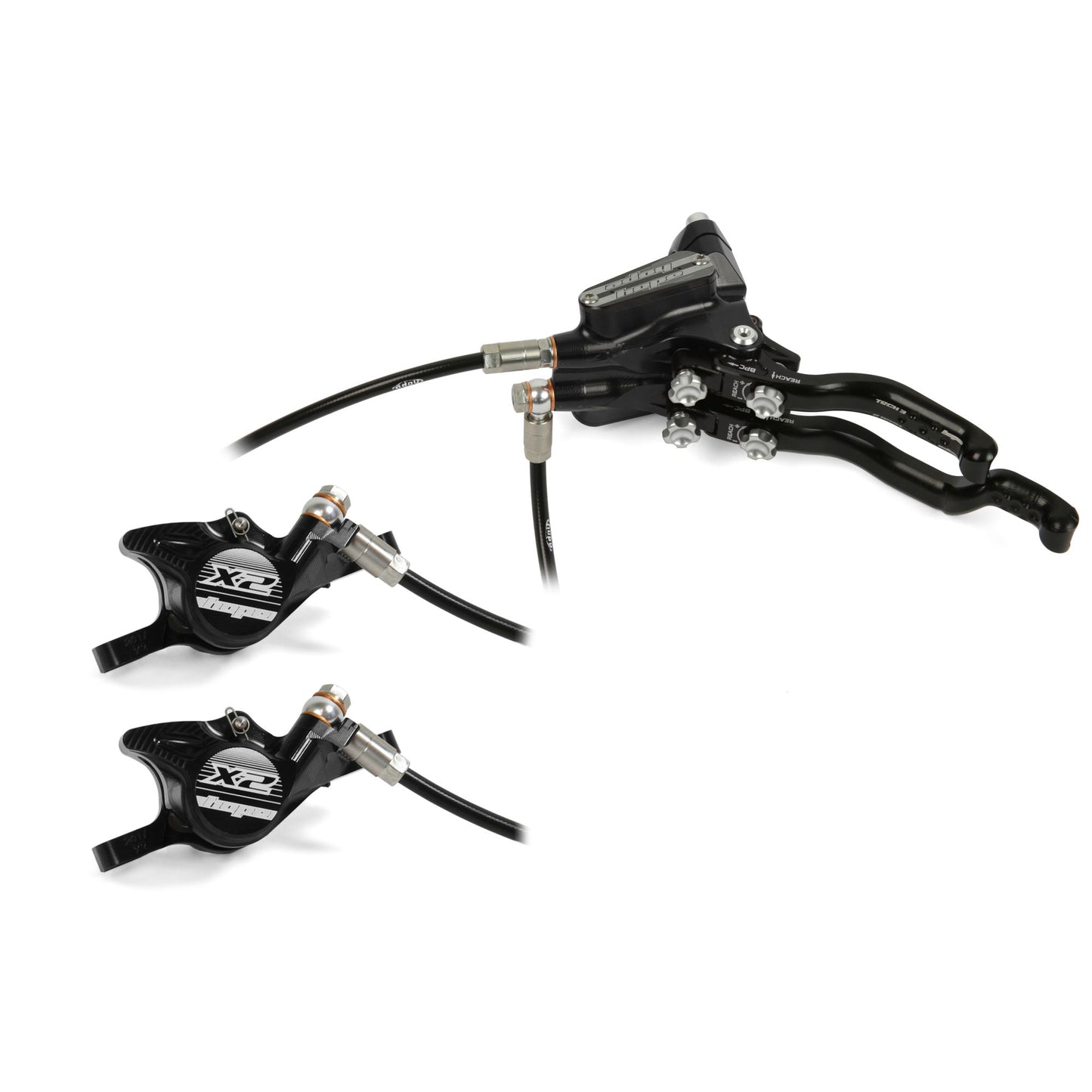 HOPE BRAKE TECH 3 X2 DUO NO ROTOR BLACK L/H