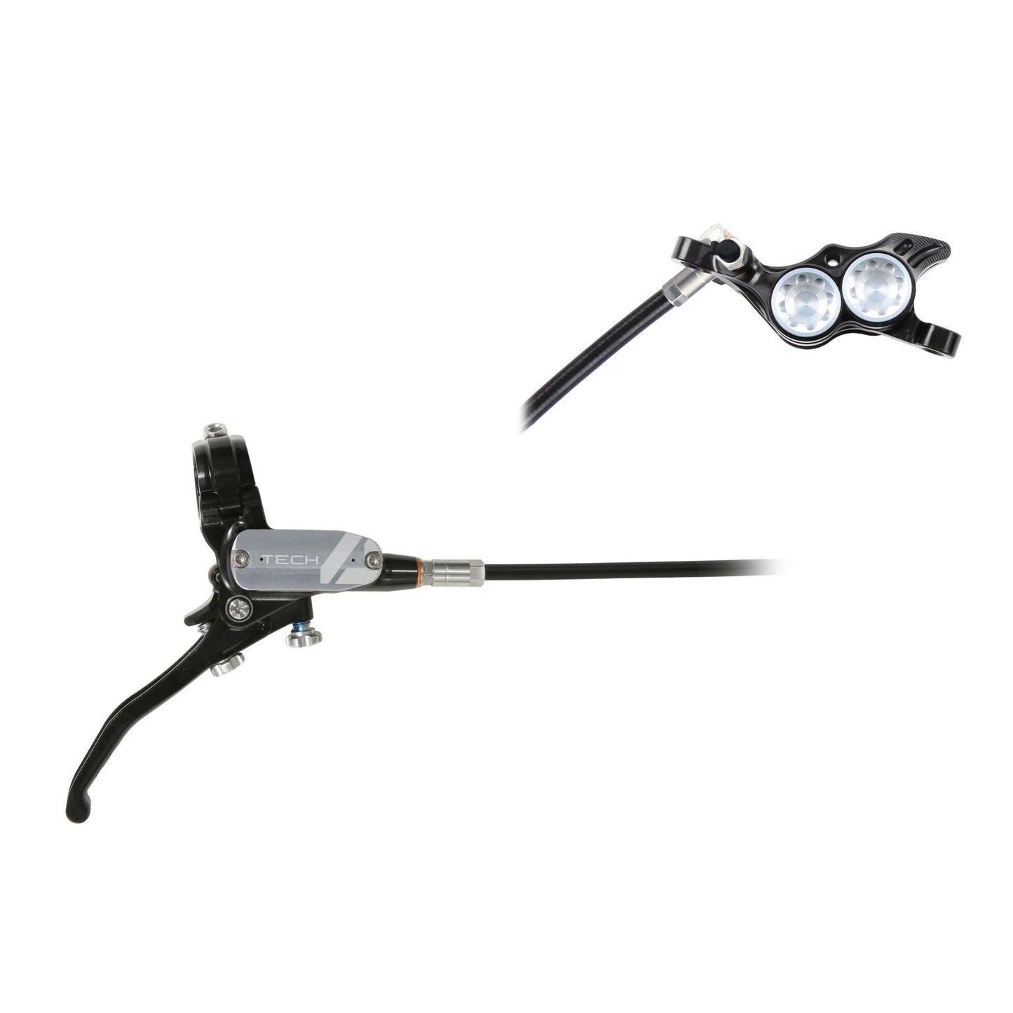 HOPE BRAKE TECH 4 E4 NO ROTOR BLACK/SILVER R/H