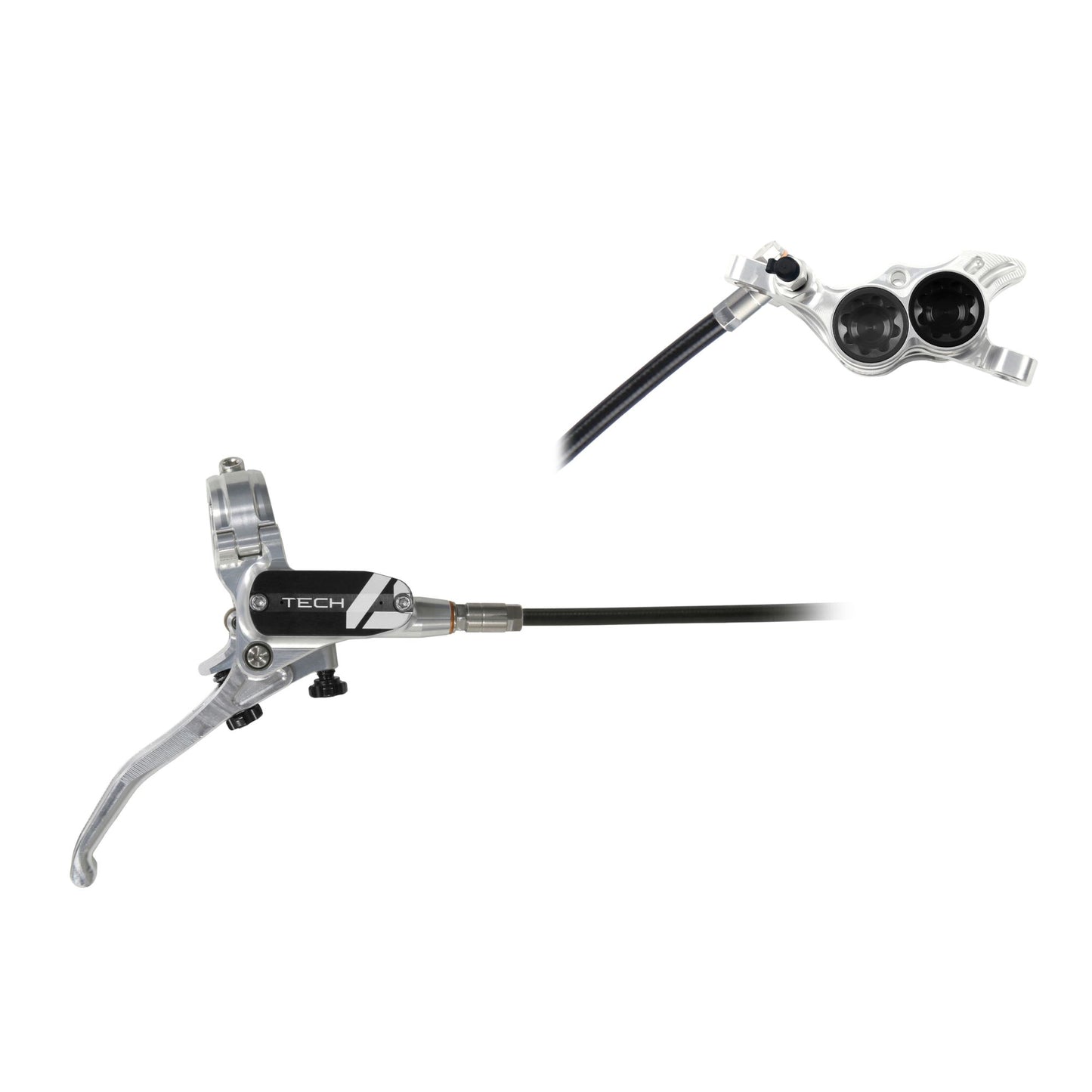 HOPE BRAKE TECH 4 E4 NO ROTOR SILVER/BLACK R/H