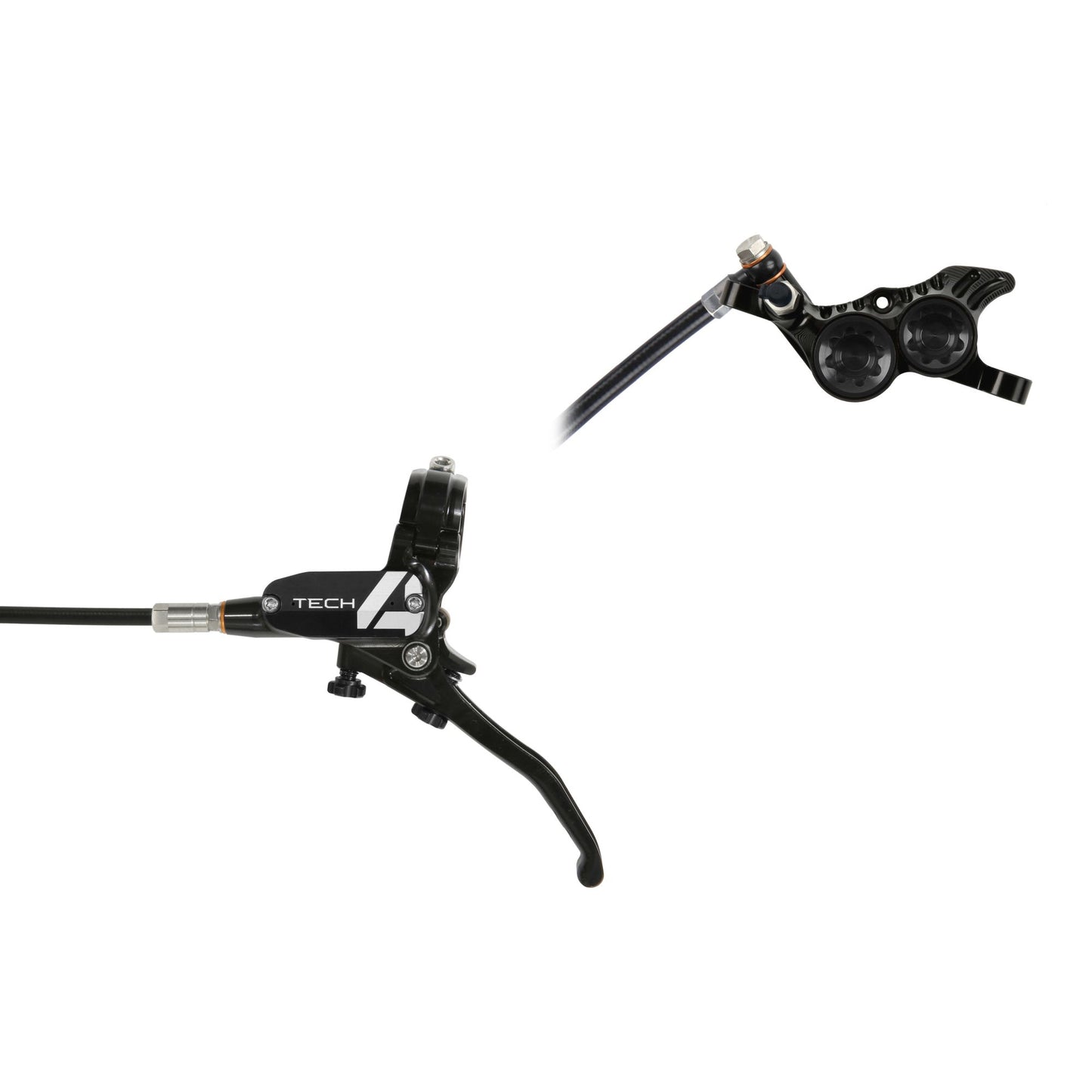 HOPE BRAKE TECH 4 V4 NO ROTOR BLACK/BLACK L/H
