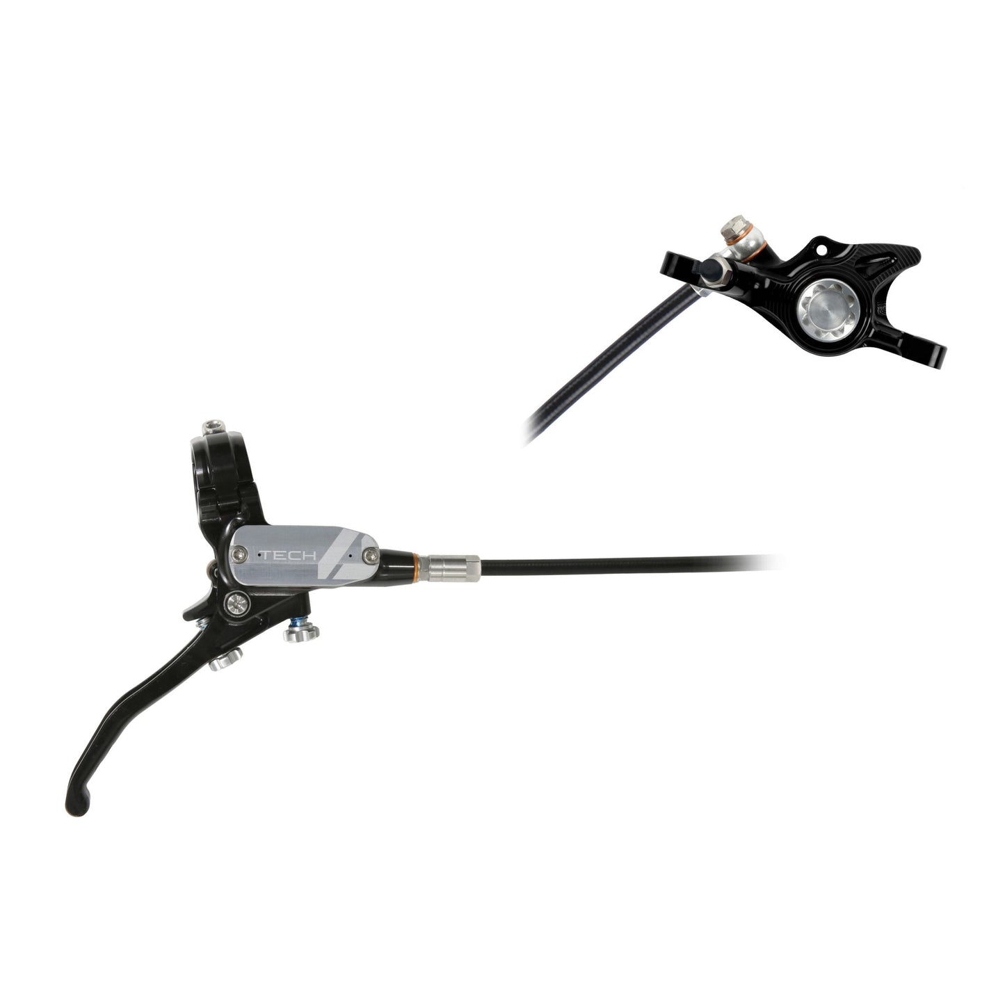 HOPE BRAKE TECH 4 X2 NO ROTOR BLACK/SILVER R/H