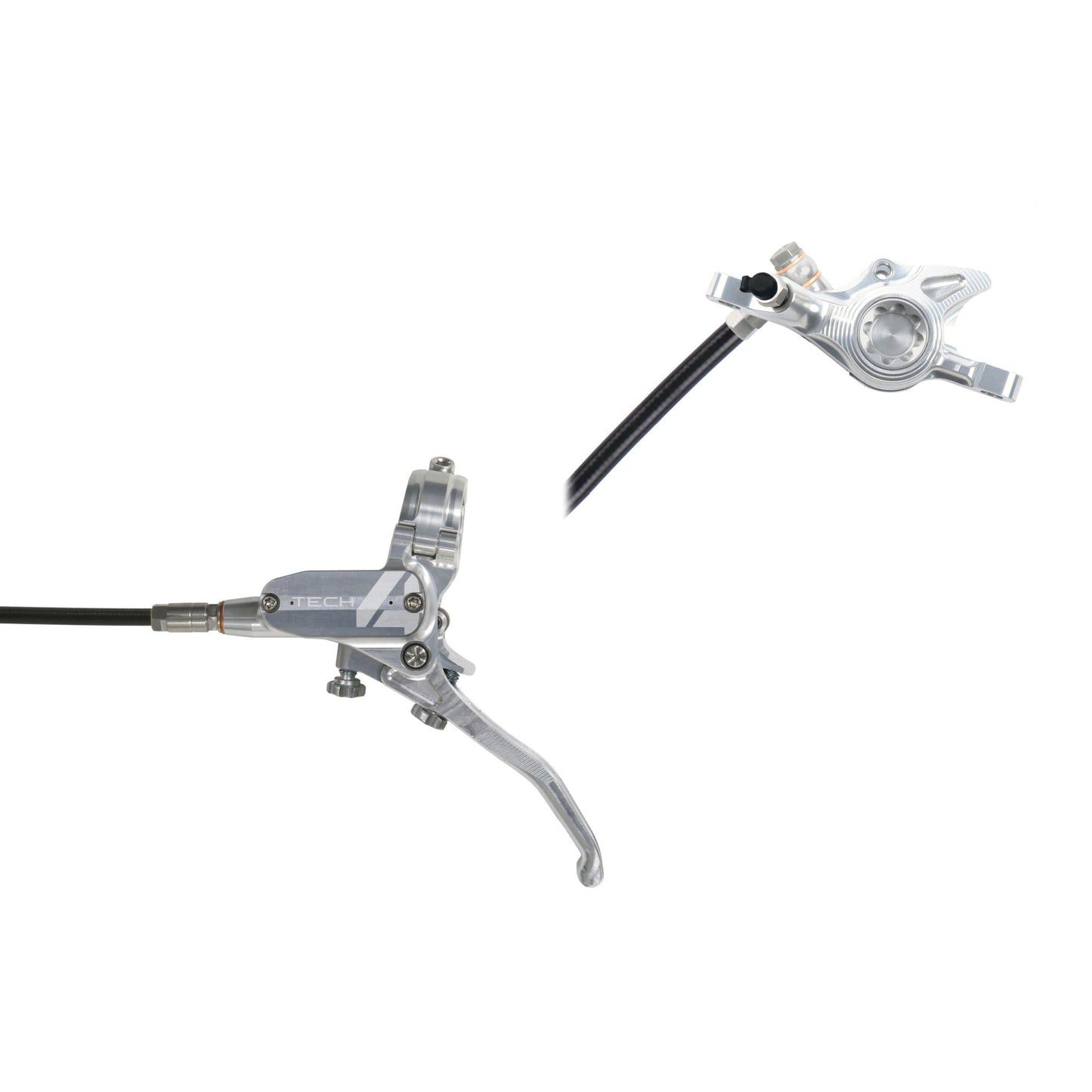 HOPE BRAKE TECH 4 X2 NO ROTOR SILVER/SILVER L/H