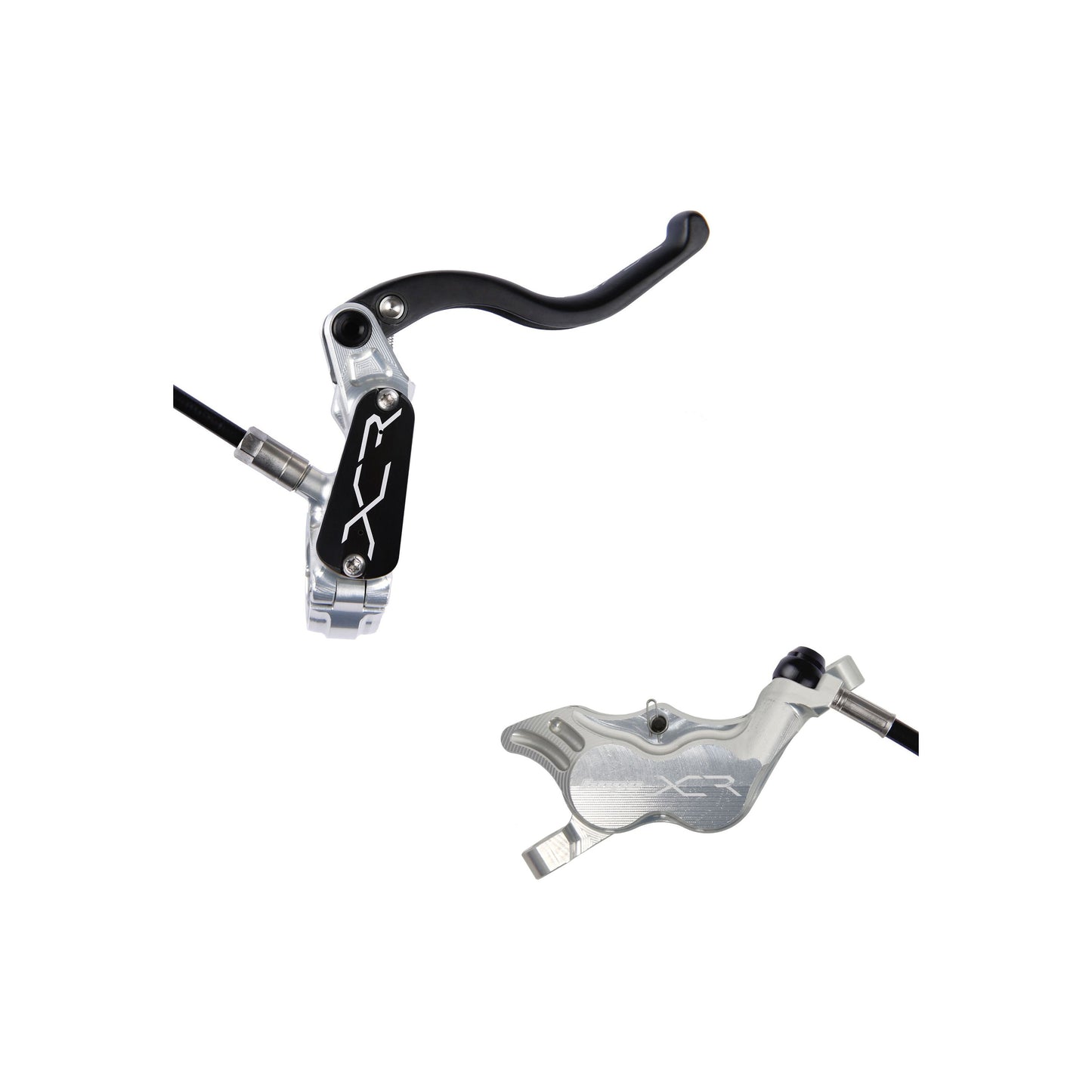 HOPE BRAKE XCR PRO E4 REAR - NO ROTOR - SILVER - RH