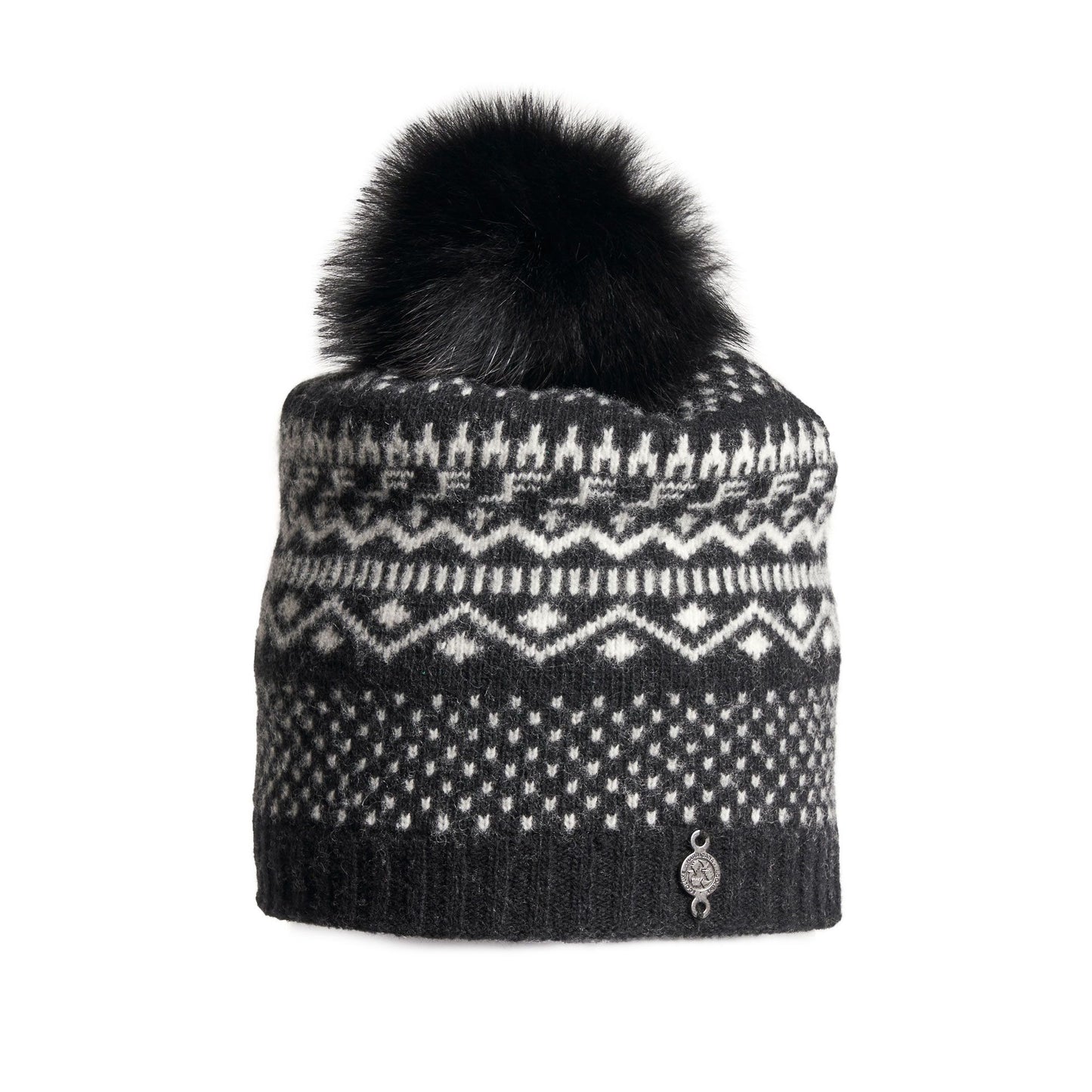 ROMY -P BEANIE W FUR POM