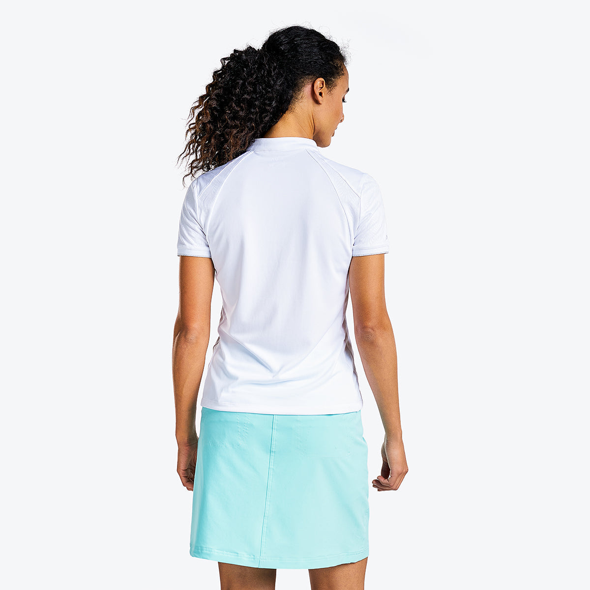 Brioni Short Sleeve Mock in White