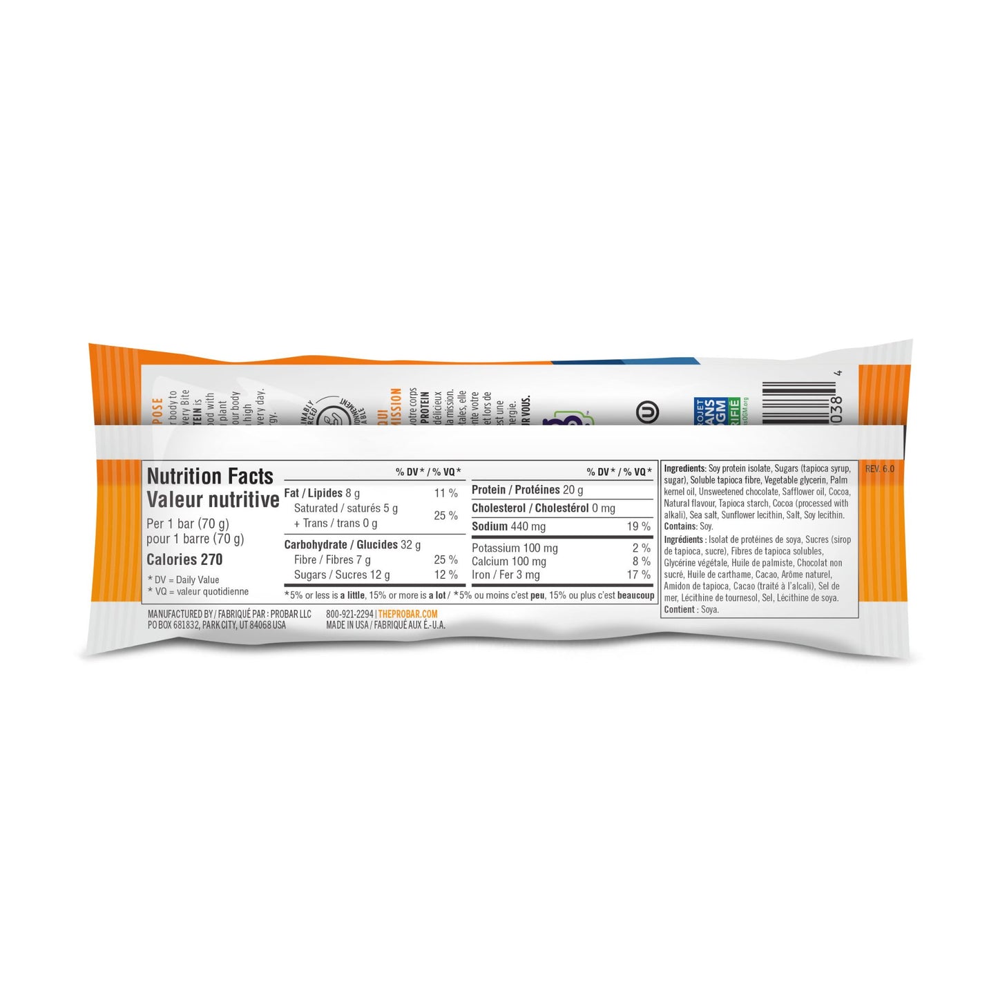 PROBAR PROTEIN BAR MINT CHOCOLATE (12 UNIT CASE)