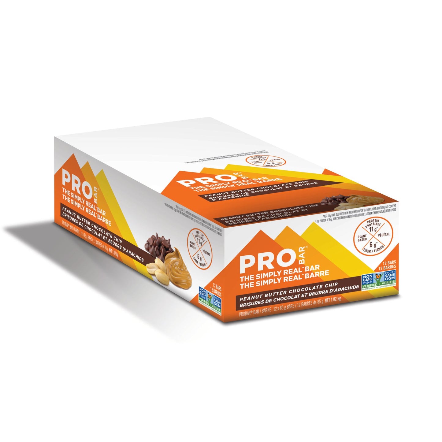 PROBAR SIMPLY REAL BAR PEANUT BUTTER CHOCOLATE CHIP (12 UNIT CASE)