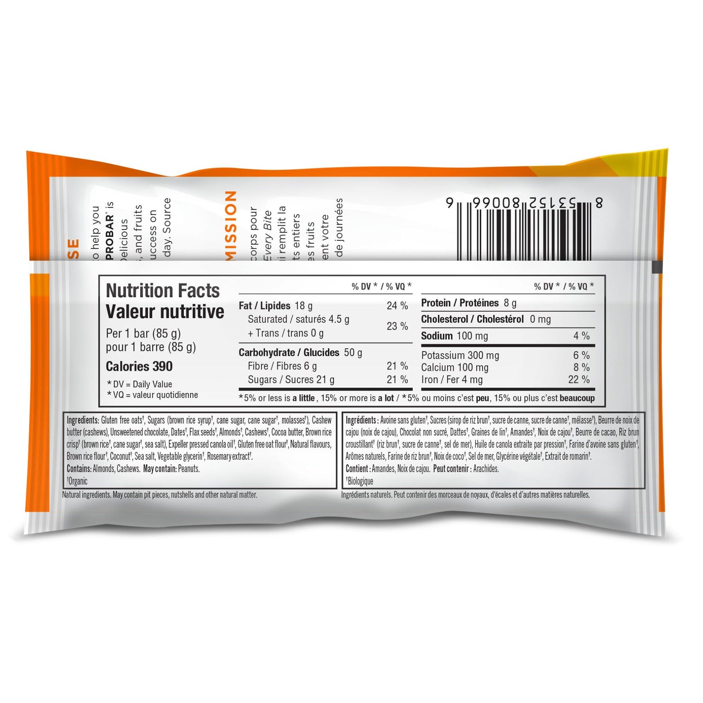 PROBAR SIMPLY REAL BAR CHOCOLATE COCONUT (12 UNIT CASE)