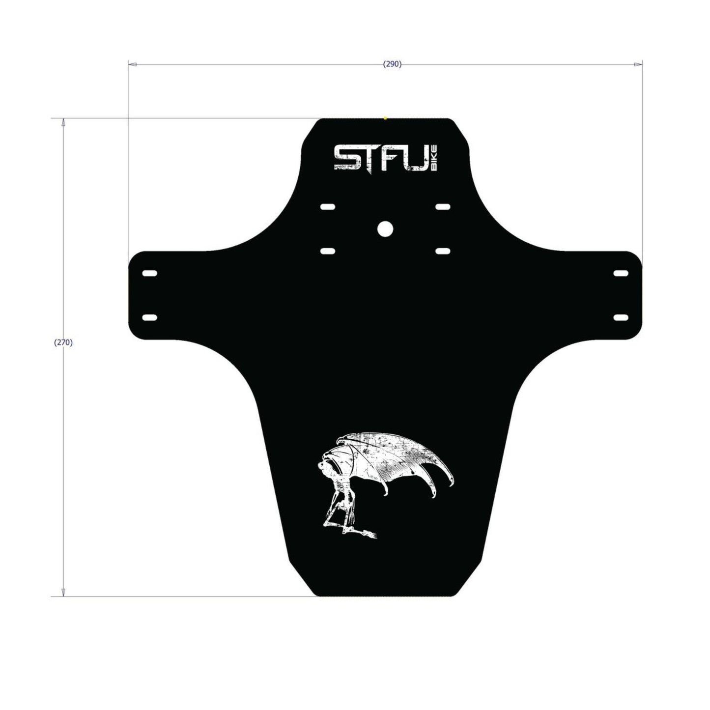 STFU FENDER GUNK GUARD DEATH ANGEL BLACK/WHITE