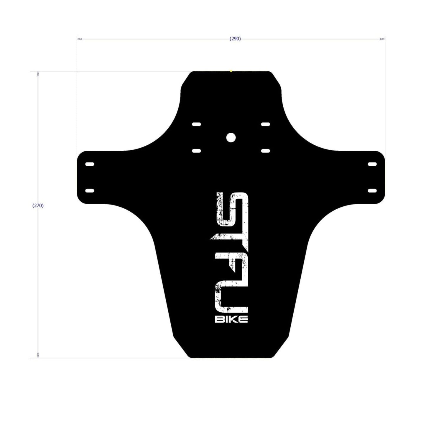 STFU FENDER GUNK GUARD LOGO STRAIGHT BLACK/WHITE