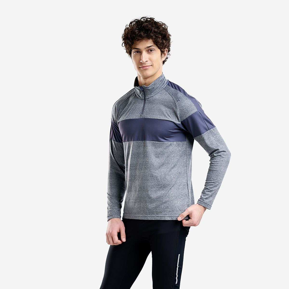 TISTA - COUCHE INTERMÉDIAIRE 1/2 ZIP POUR HOMMES