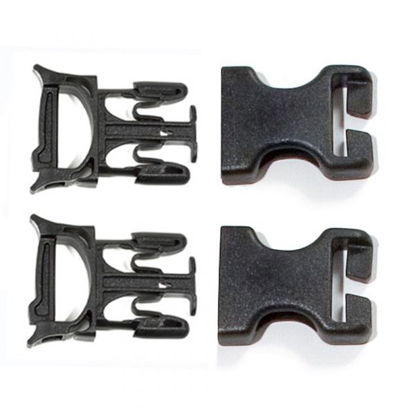 ORTLIEB Repair buckle stealth male/female 25mm 2pcs
