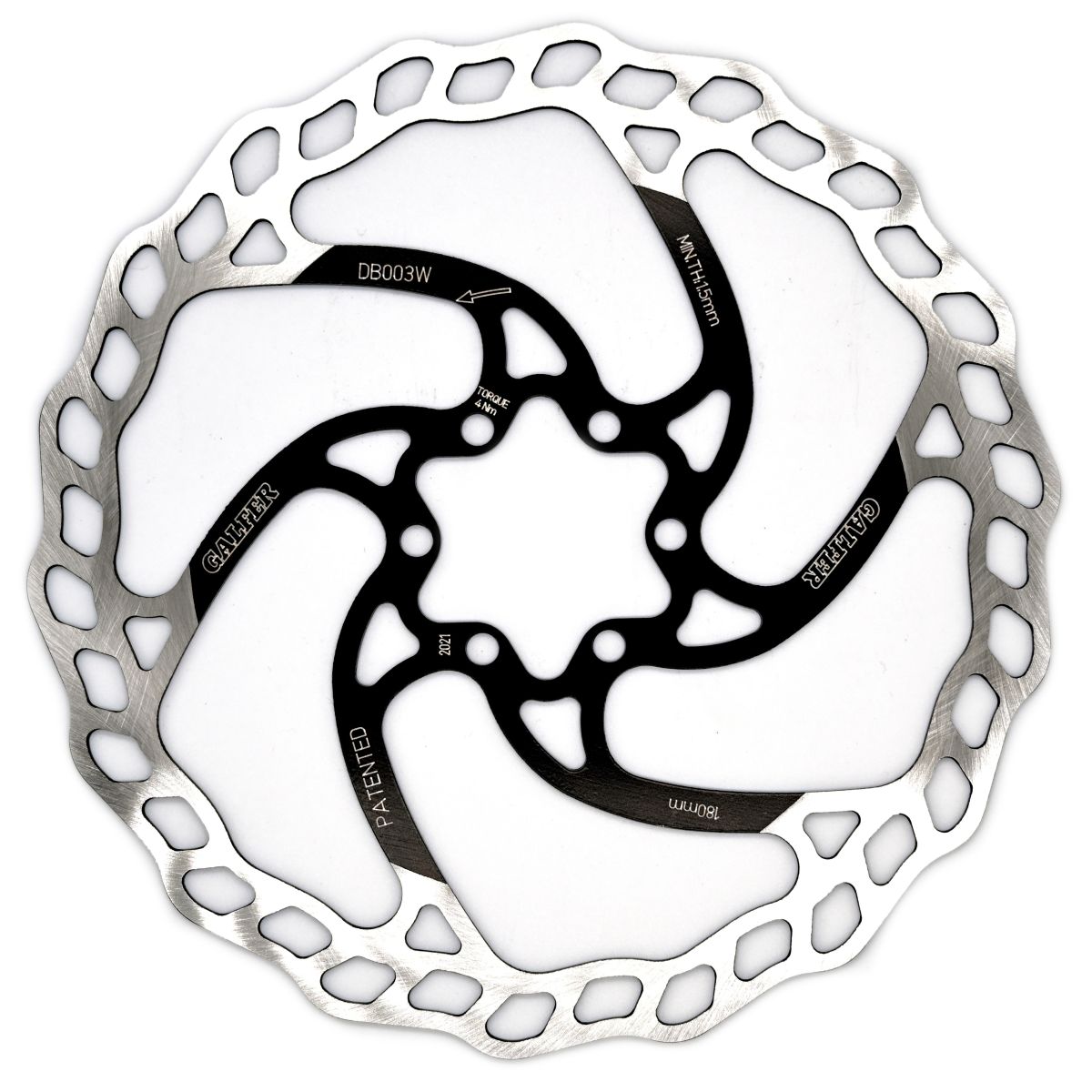 GALFER BRAKE ROTOR 180MM X 1.8MM MTB 6 BOLT