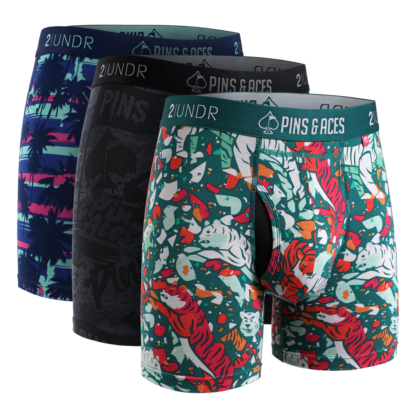 2UNDR x P&A Swing Shift 6" Box Briefs - 3 Pack