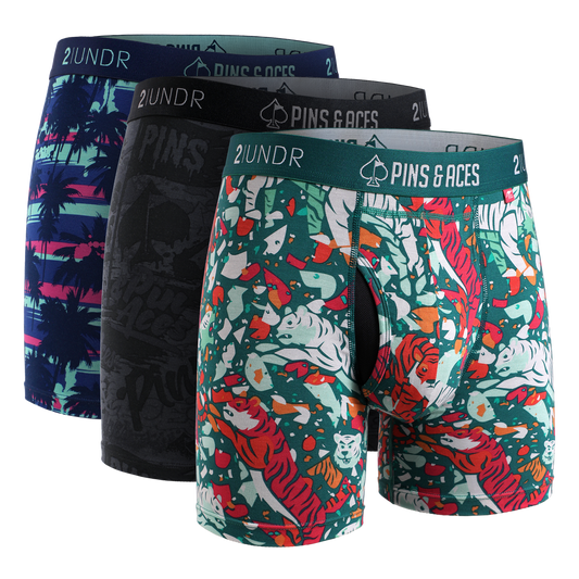 2UNDR x P&A Swing Shift 6" Box Briefs - 3 Pack