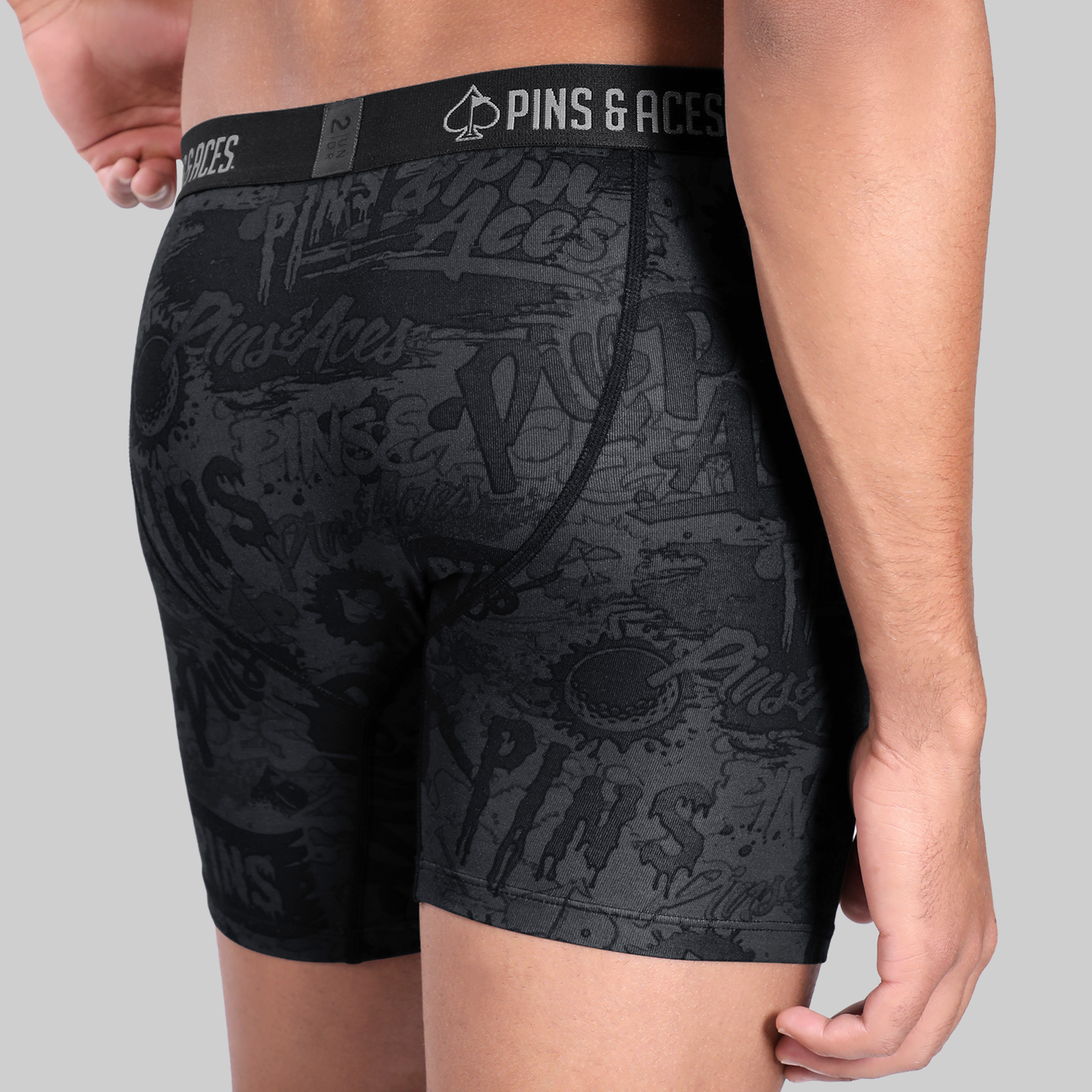 2UNDR x P&A Swing Shift 6" Box Briefs - Graffiti Splatter