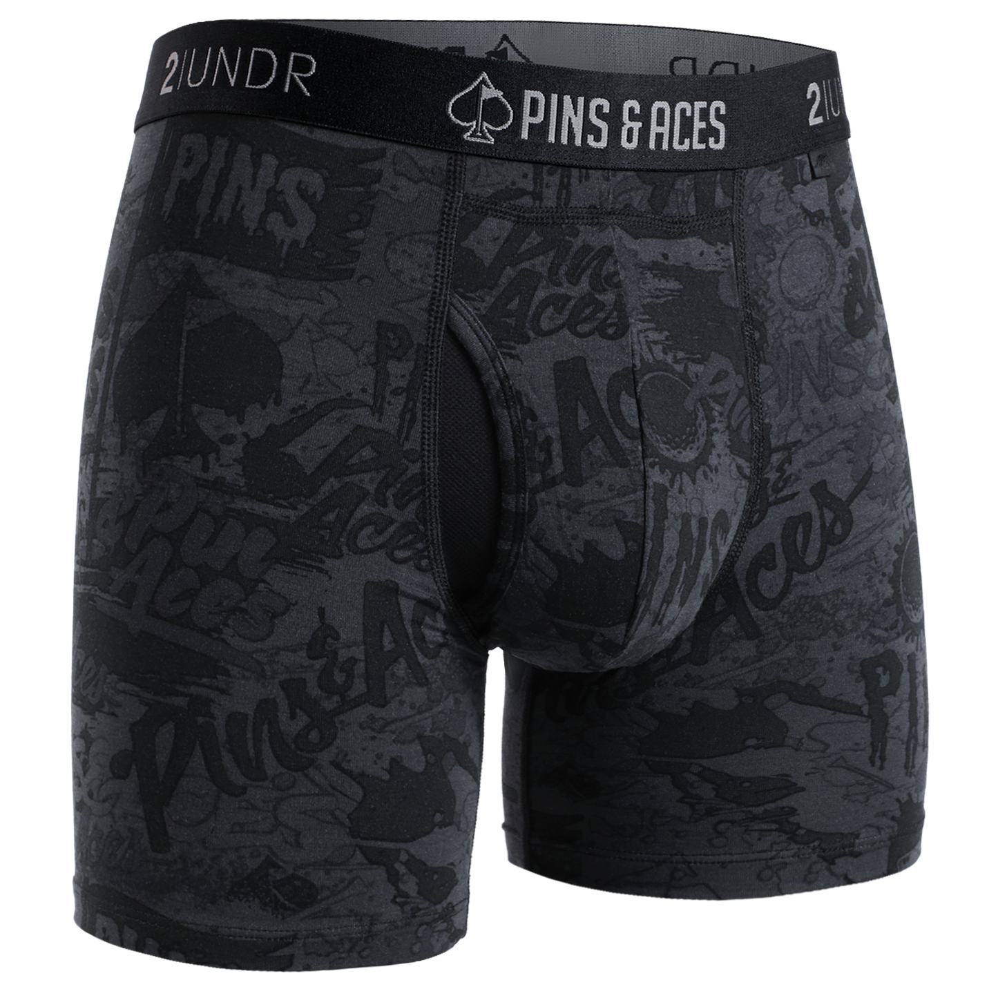2UNDR x P&A Swing Shift 6" Box Briefs - Graffiti Splatter