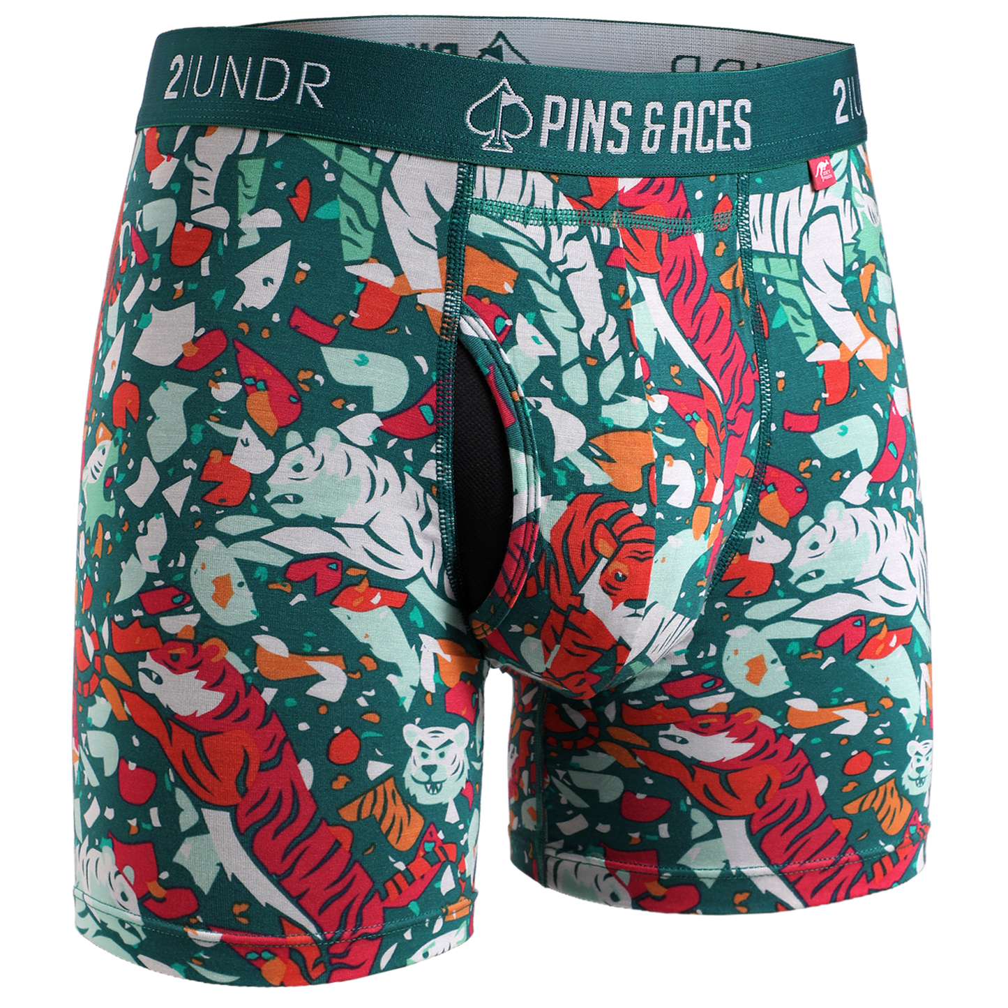 2UNDR x P&A Swing Shift 6" Box Briefs - Tiger Shatter