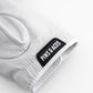 Premium Tour Glove in Ghost White featuring a sleek design and the Pins & Aces logo for stylish performance on the golf course.