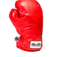 Red boxing glove driver cover for golf clubs, featuring a snug fit and durable construction.