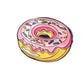 Alt text: "Donut-shaped ball marker featuring a colorful frosting design, perfect for golfers."