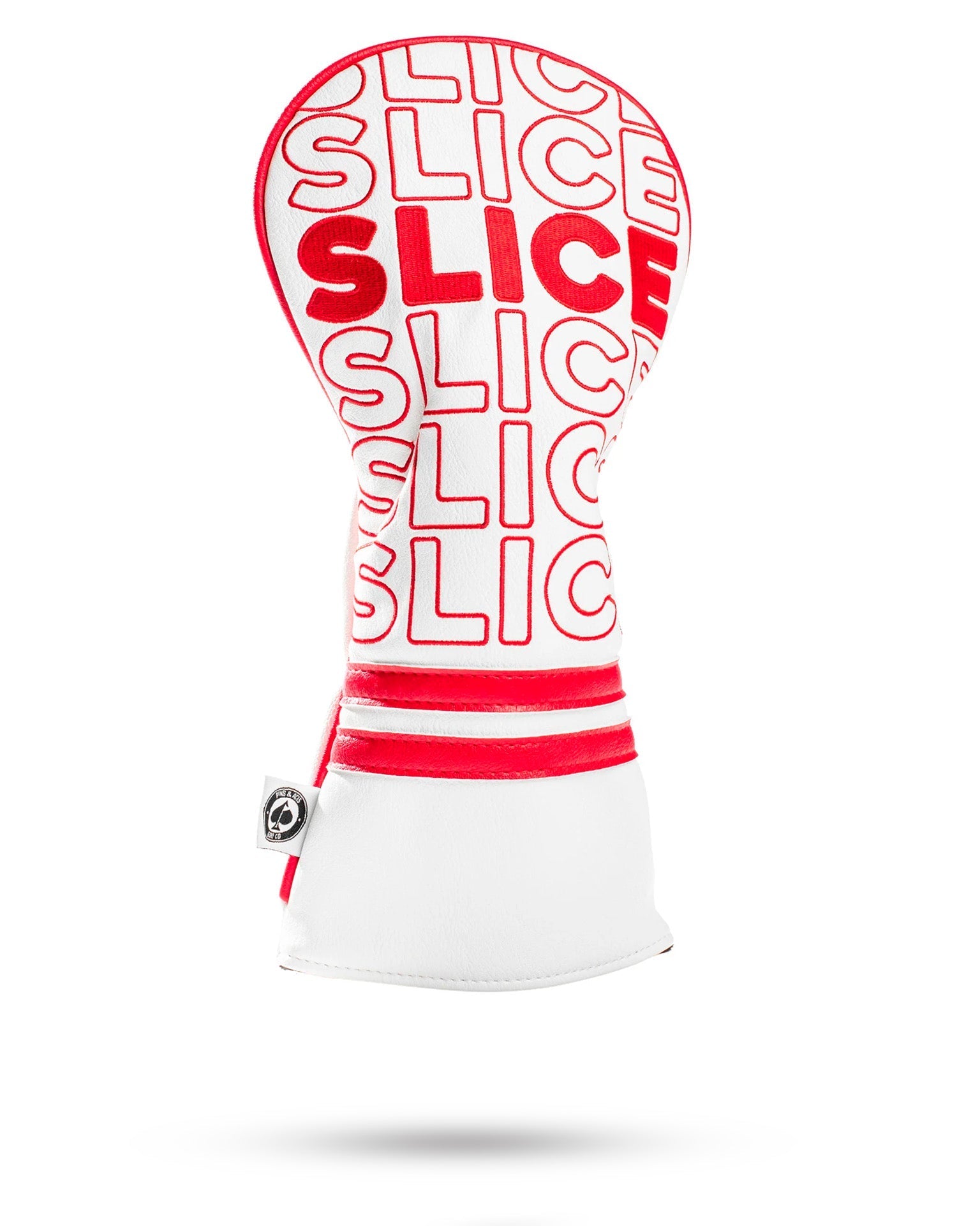 Driver cover by Slice featuring a sleek design and vibrant colors, ideal for protecting golf clubs.