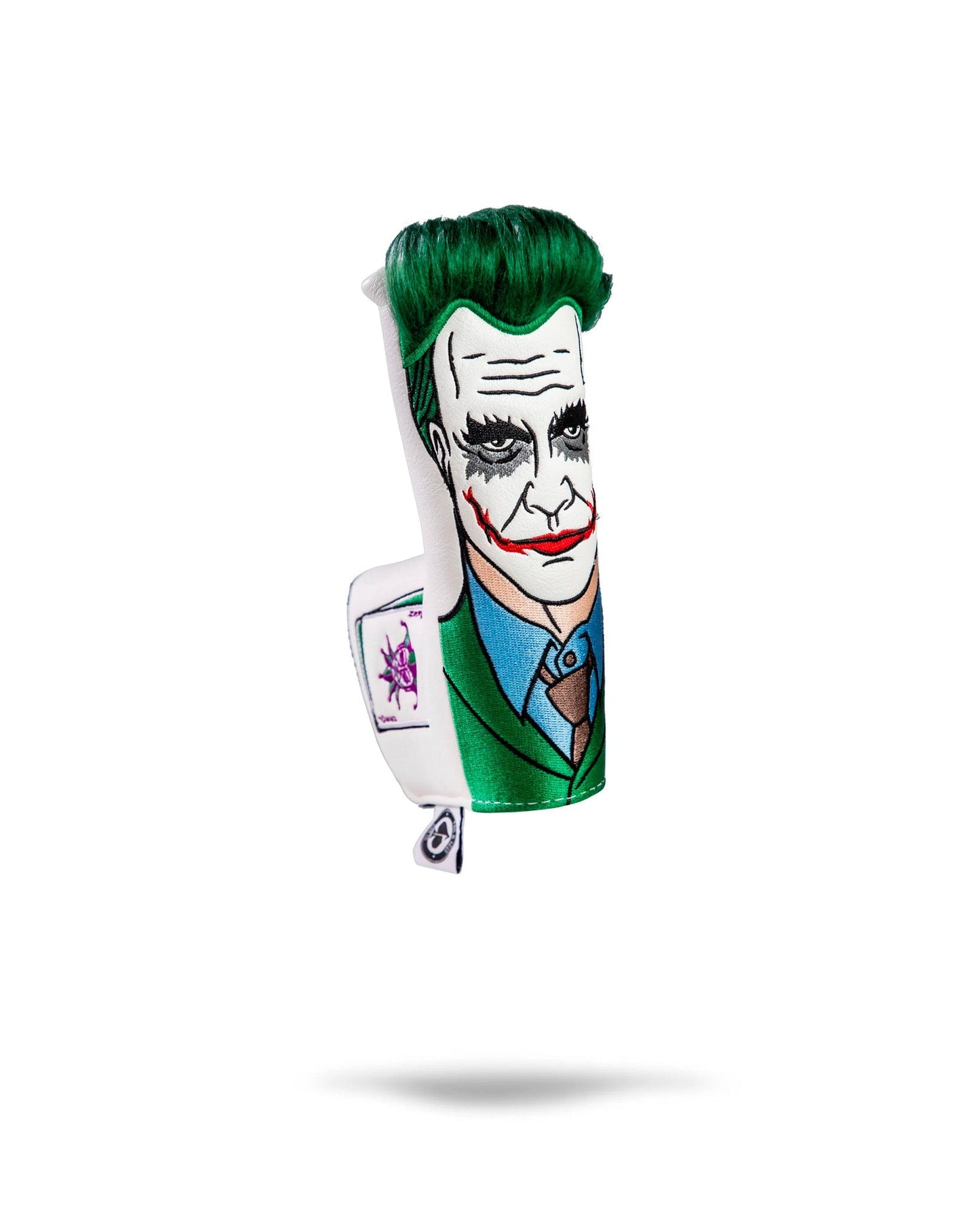 Joker Blade Putter Cover featuring vibrant colors and playful design.