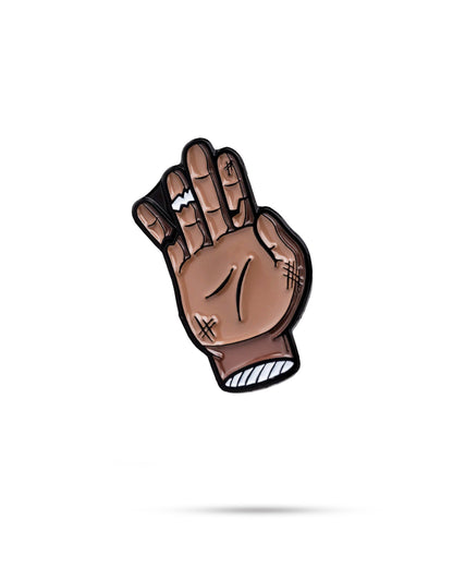 Chubs Hand Ball Marker features a detailed design of a hand with a unique, playful style for golfers.