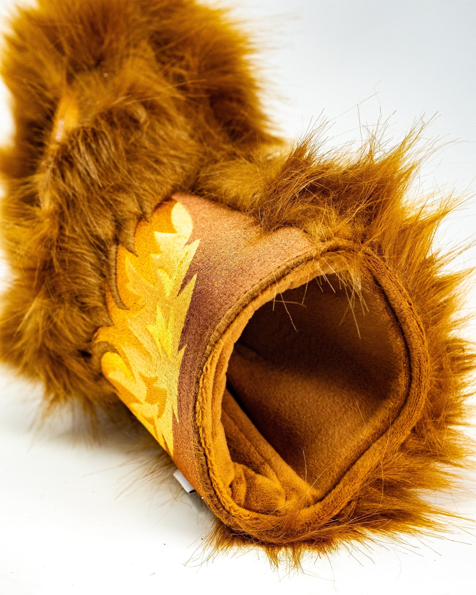 Lion Driver Cover for golf clubs, featuring a realistic lion head design in vibrant colors.