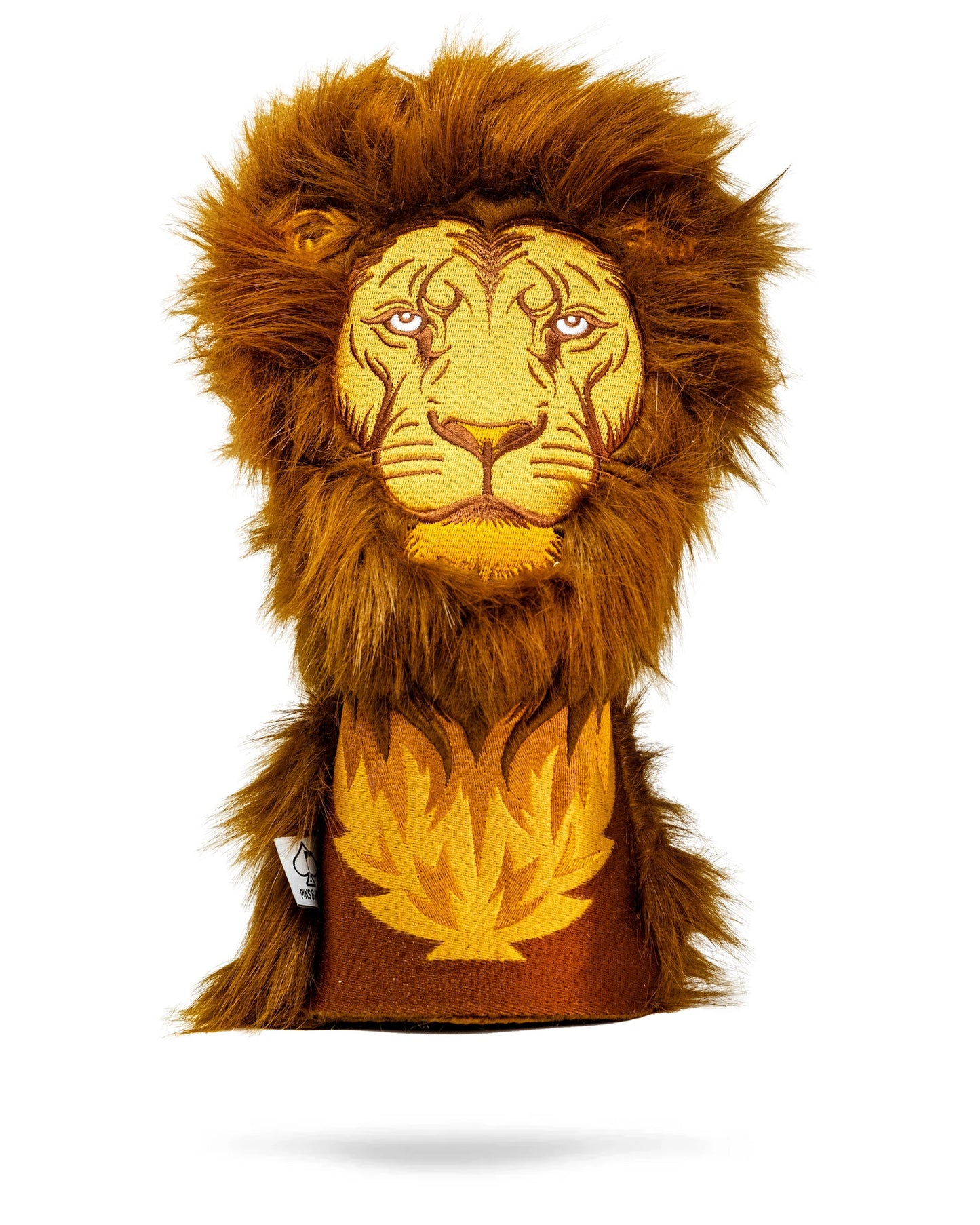 Lion Driver Cover featuring a realistic lion head design, crafted from durable materials for protection and style on the golf course.