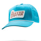 Perforated baby blue rope hat featuring Beaver Liquor logo on the front.