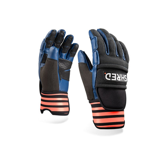 SKI RACE PROTECTIVE GLOVES NAVY/RUST