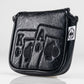 Blackout Ace of Spades mallet putter cover featuring a sleek black design with a spade emblem, designed for optimal protection and style on the golf course.