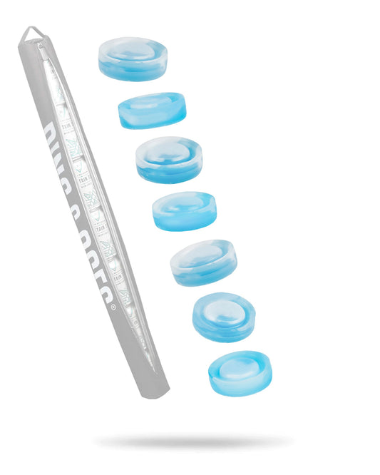 Blue Beer Sleeve Ice Pucks designed to keep beverages cold, featuring a flexible and durable design.