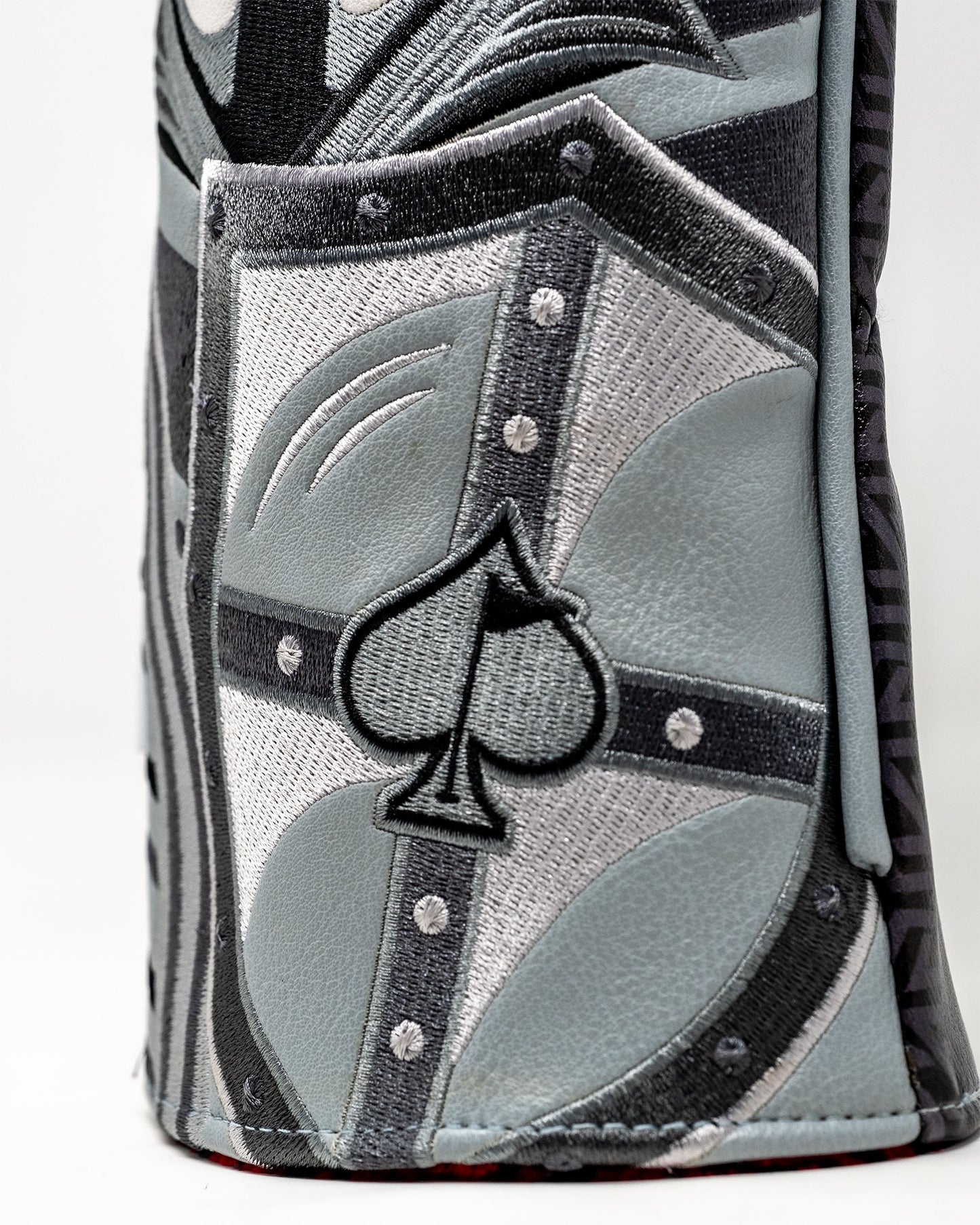 Knight's Valor Driver Cover featuring a regal knight design with intricate detailing and bold colors, ideal for golf enthusiasts.