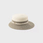 CAYLEE-LARGE CAP BICOLOR WITH STRAW DETAIL