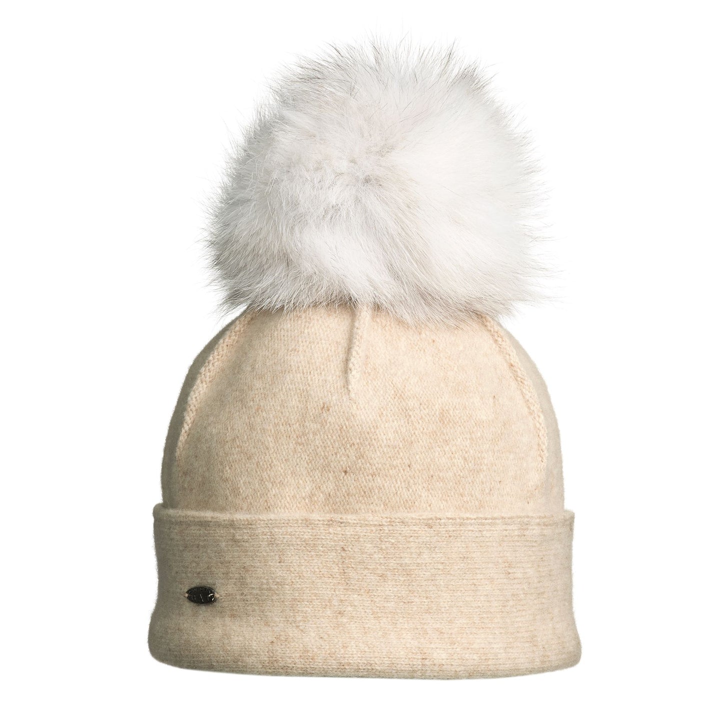 ORWEL-P ORMOS PLEATED BEANIE W UPCYCLED FUR POM