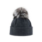 ORWEL-P ORMOS PLEATED BEANIE W UPCYCLED FUR POM