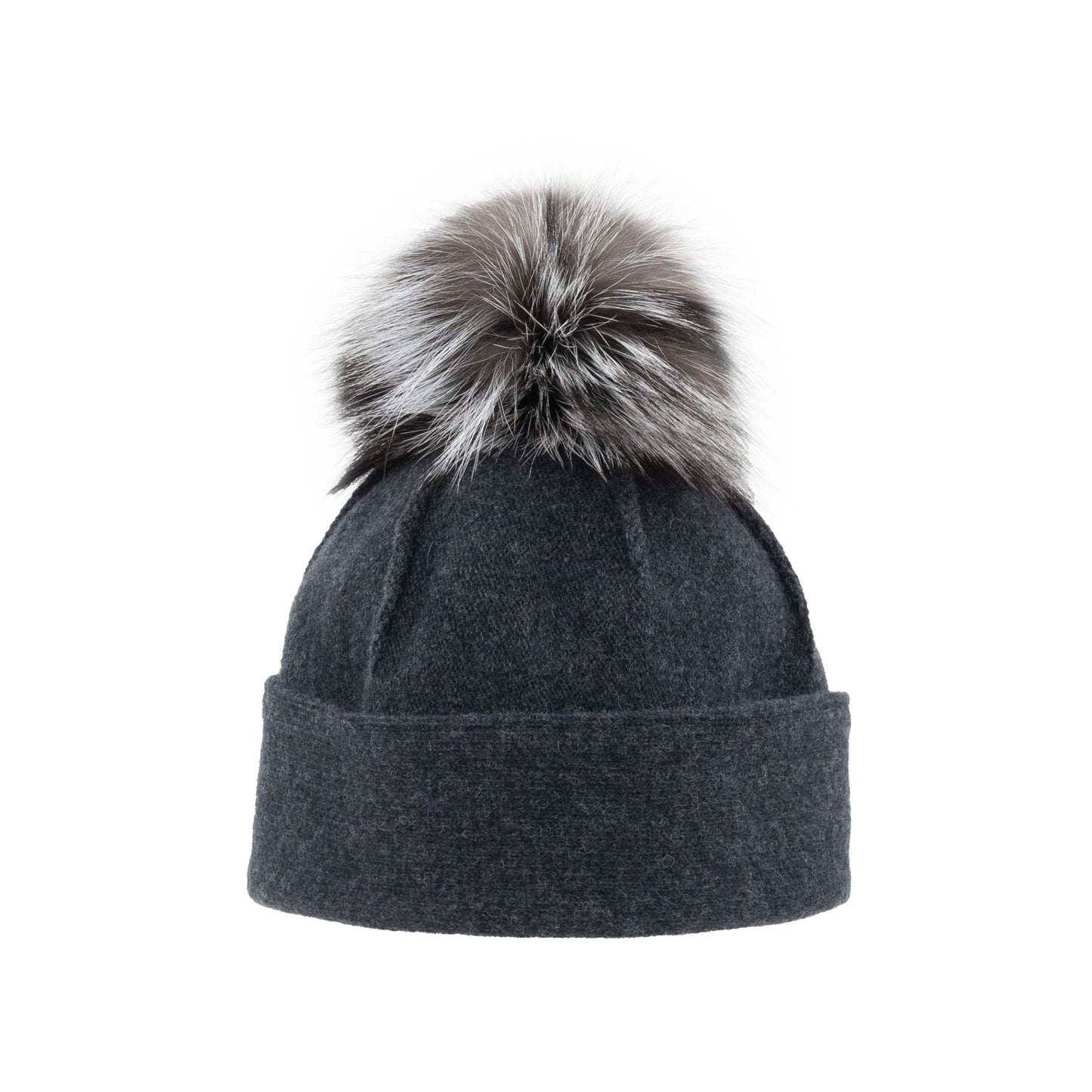 ORWEL-P ORMOS PLEATED BEANIE W UPCYCLED FUR POM