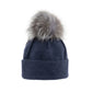 ORWEL-P ORMOS PLEATED BEANIE W UPCYCLED FUR POM