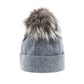ORWEL-P ORMOS PLEATED BEANIE W UPCYCLED FUR POM