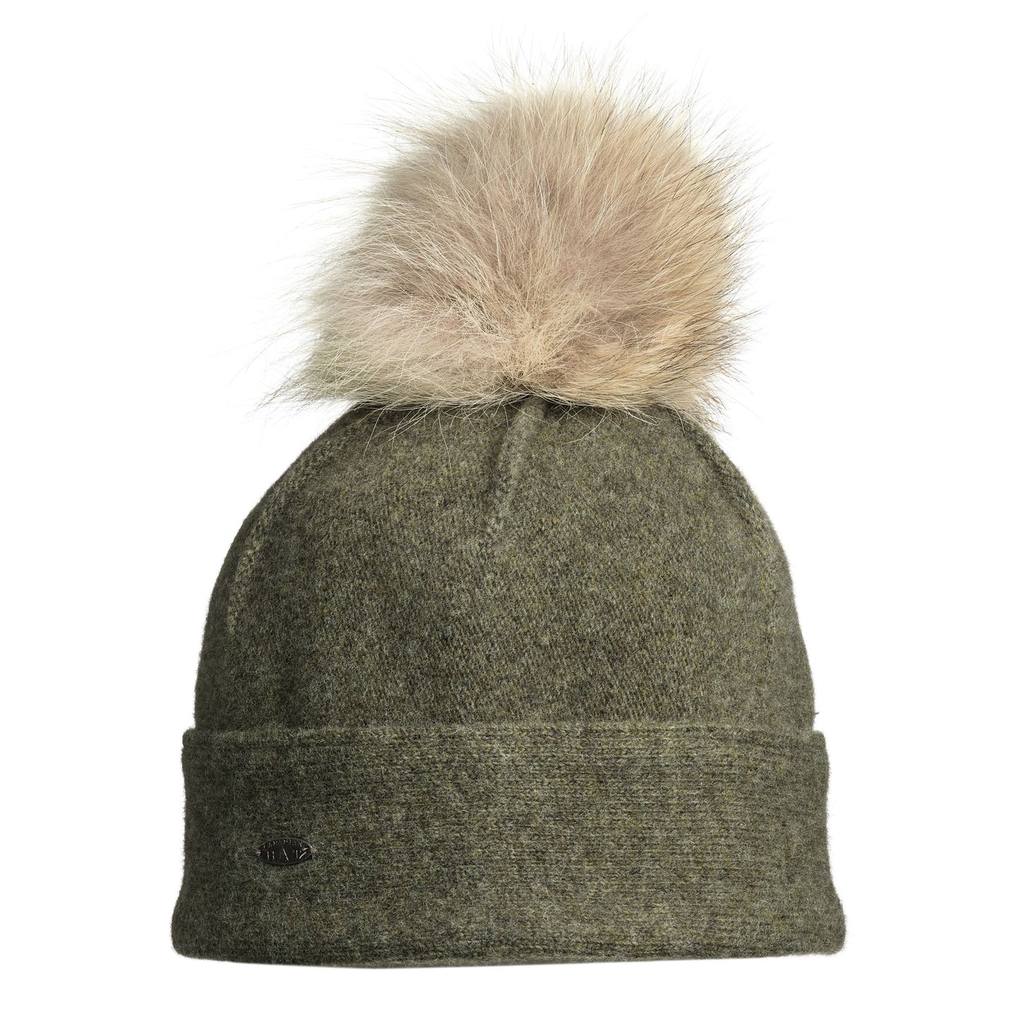 ORWEL-P ORMOS PLEATED BEANIE W UPCYCLED FUR POM