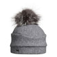 ORLA - ORMOS BEANIE W BAND AND UPCYCLED FUR POM