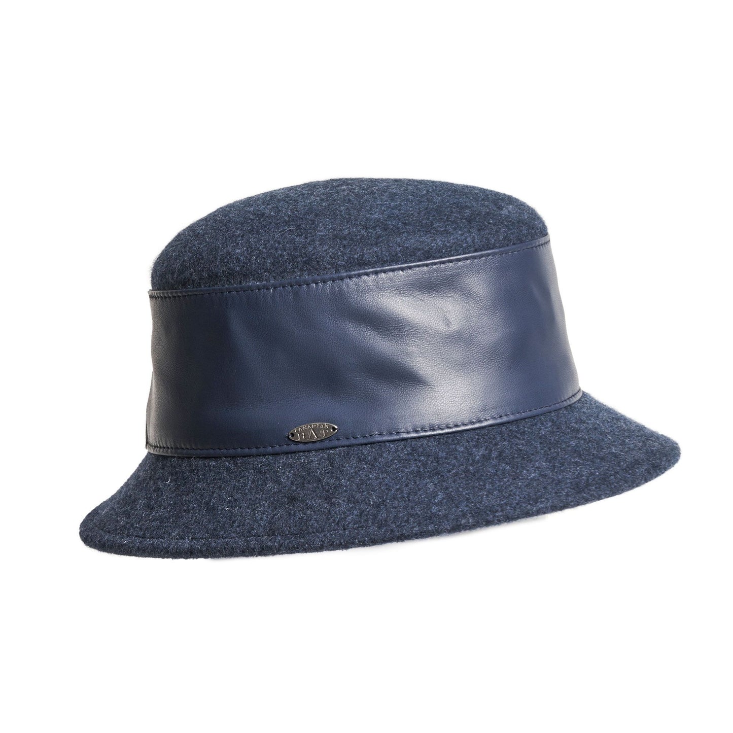 BALLIC - PACKABLE BUCKET HAT WITH LEATHER CROWN